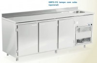 Balcão Frigorífico de Encosto GBFE - 215 Tampo com Cuba (opcional)